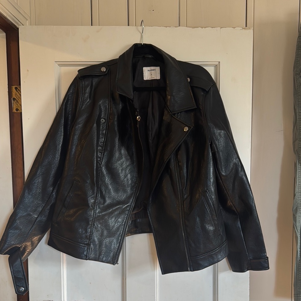 Old Navy vegan leather moto XL